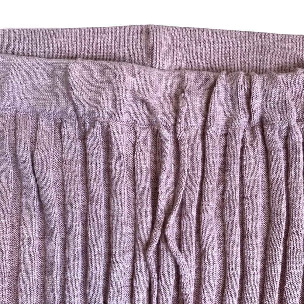 Free People Beach Sz L Veda Ribbed Knit Two Piece Skirt Set Dusty Mauve Pink - Picture 13 of 16